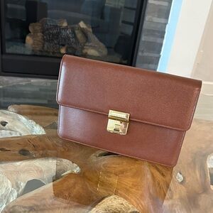 NEW Givenchy brown clutch